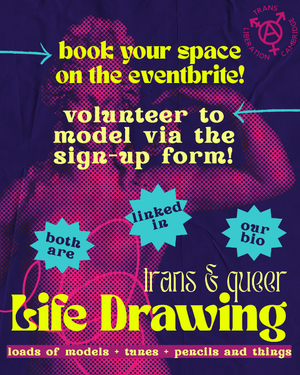 book your space on the eventbrite! volunteer to model via the sign-up form!